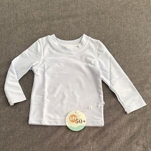 Caden Lane Long-Sleeve Kids Rash Guard - pale blue